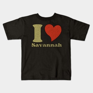 I Love Savannah 1991 Kids T-Shirt